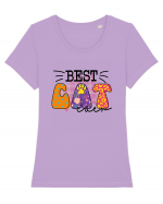 Best Cat Tricou mânecă scurtă guler larg fitted Damă Expresser