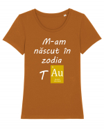 M-am născut în zodia Taur Tricou mânecă scurtă guler larg fitted Damă Expresser