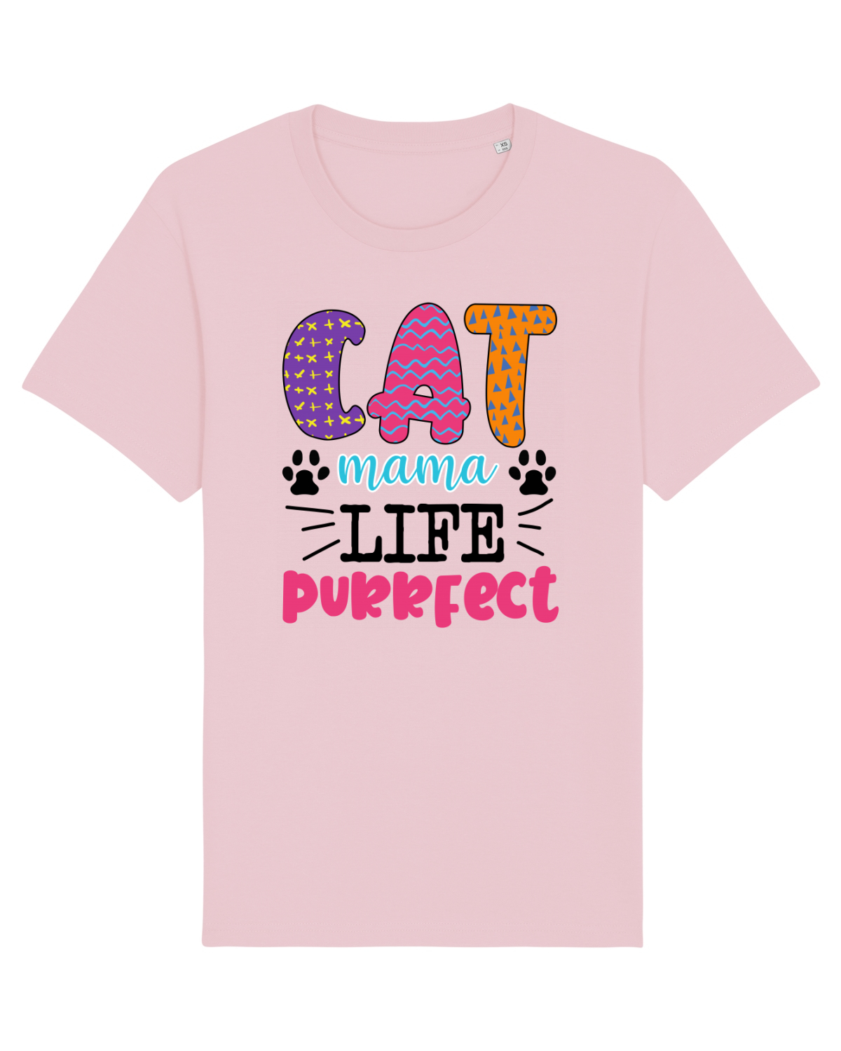 Tricou mânecă scurtă Unisex Rocker Cotton Pink