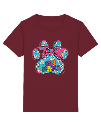 Cat Mama Burgundy
