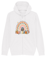 Cat Mama Rainbow Hanorac cu fermoar Unisex Connector