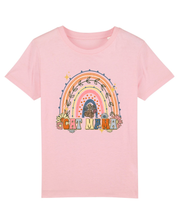Cat Mama Rainbow Cotton Pink