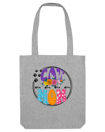 Cat Mom Heather Grey