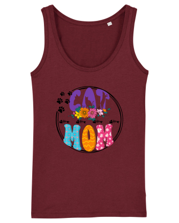 Cat Mom Burgundy