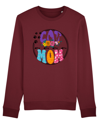 Cat Mom Burgundy