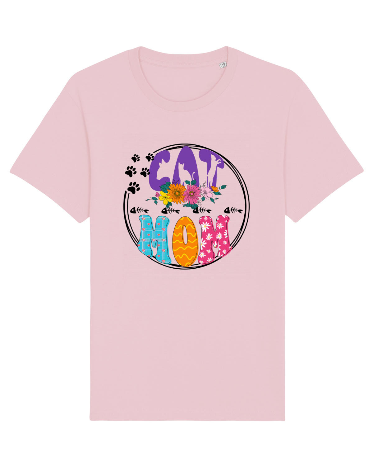 Tricou mânecă scurtă Unisex Rocker Cotton Pink