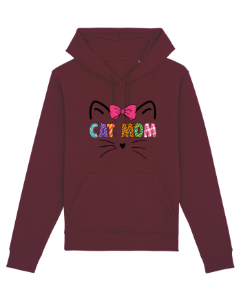 Cat Mom Burgundy