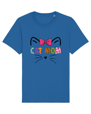 Cat Mom Royal Blue