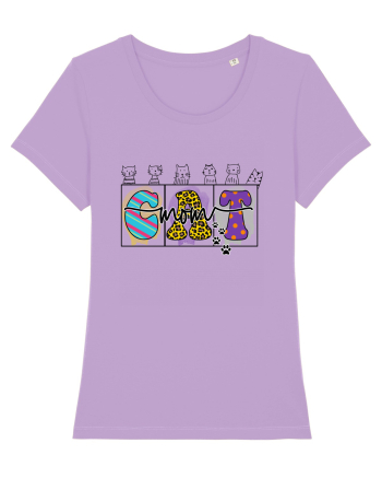 Cute Cat Mom Lavender Dawn