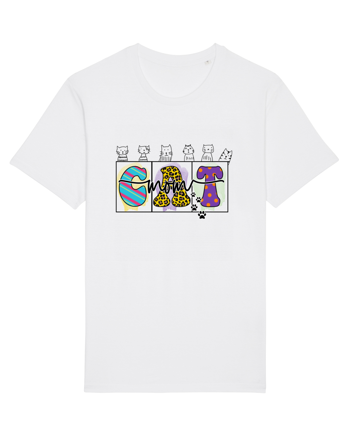 Tricou mânecă scurtă Unisex Rocker White