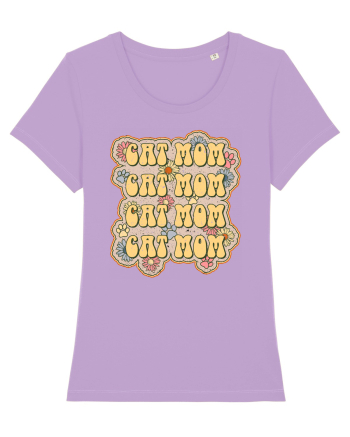 Retro Cat Mom Lavender Dawn