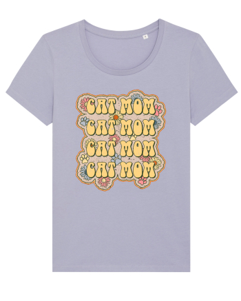 Retro Cat Mom Lavender