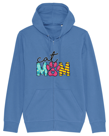 Cat Mom Bright Blue