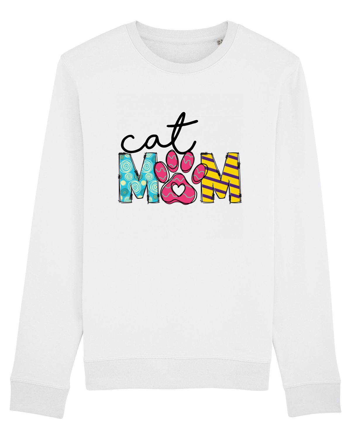Bluză mânecă lungă Unisex Rise White