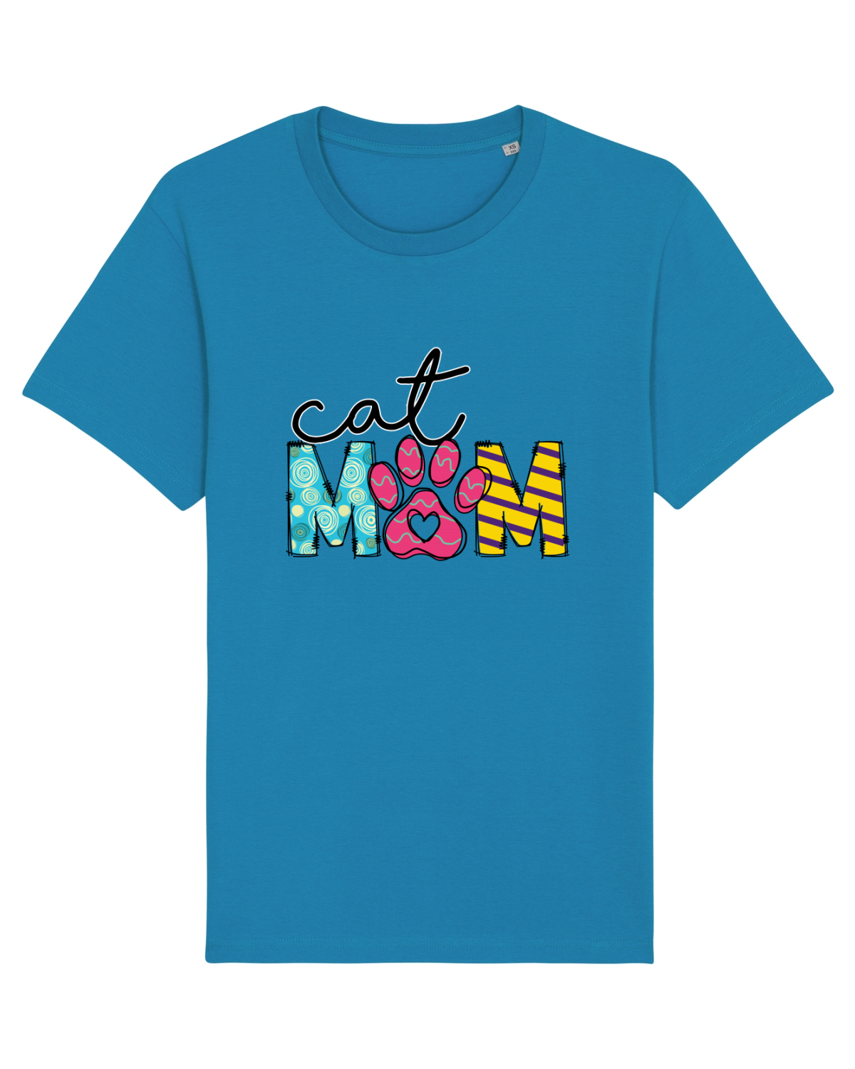 Tricou mânecă scurtă Unisex Rocker Azur