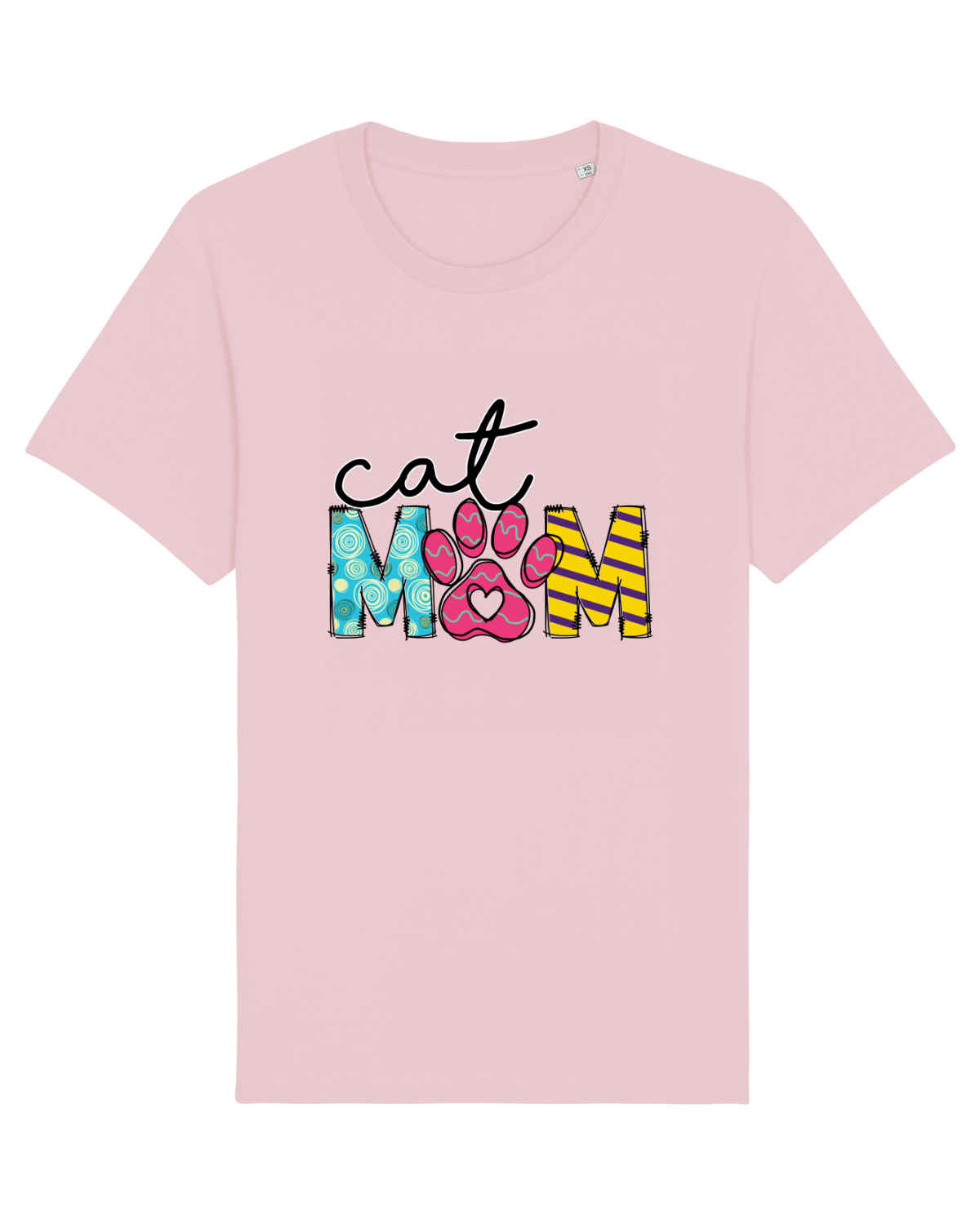 Tricou mânecă scurtă Unisex Rocker Cotton Pink