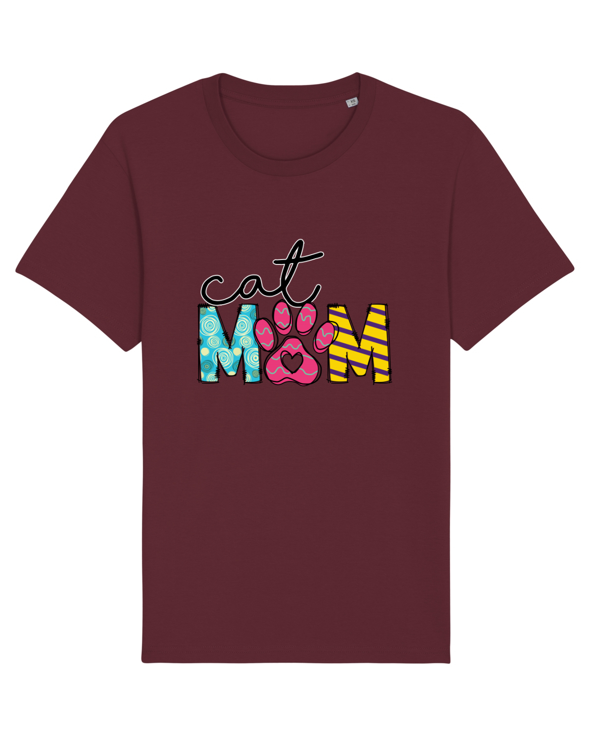 Tricou mânecă scurtă Unisex Rocker Burgundy