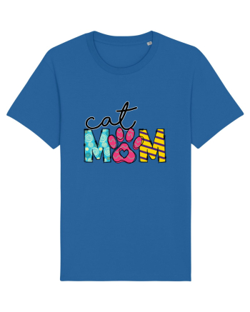 Cat Mom Royal Blue