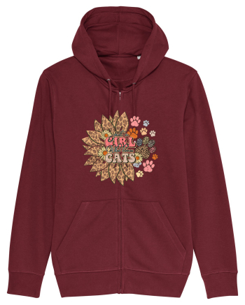 Just a girl who loves cats Burgundy