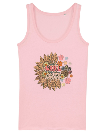 Just a girl who loves cats Cotton Pink