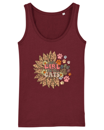 Just a girl who loves cats Burgundy