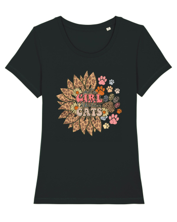 Just a girl who loves cats Black