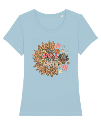 Just a girl who loves cats Sky Blue