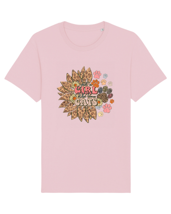 Just a girl who loves cats Cotton Pink