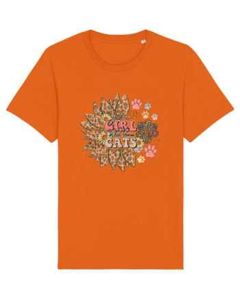 Just a girl who loves cats Bright Orange