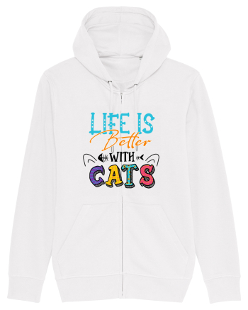 Life is better with cats White