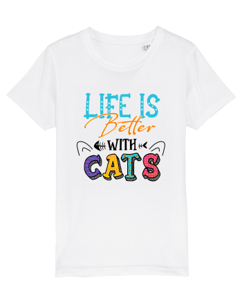 Life is better with cats White