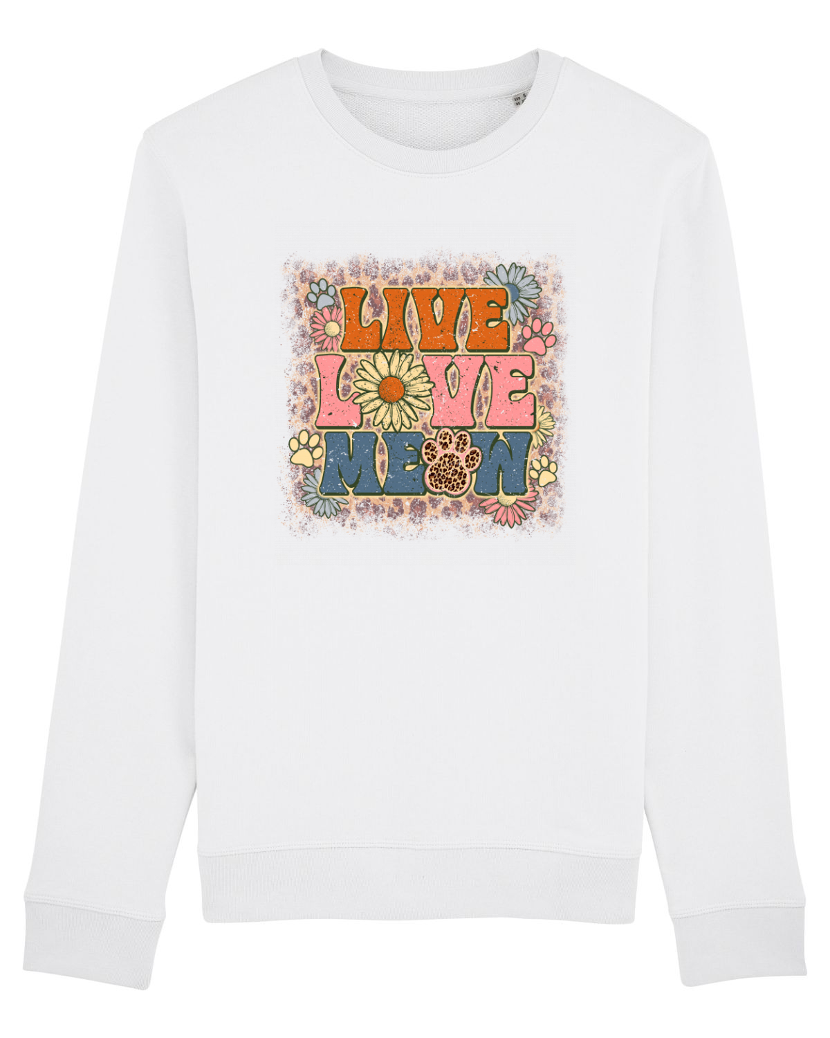 Bluză mânecă lungă Unisex Rise White