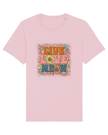 Live Love Meow Cotton Pink