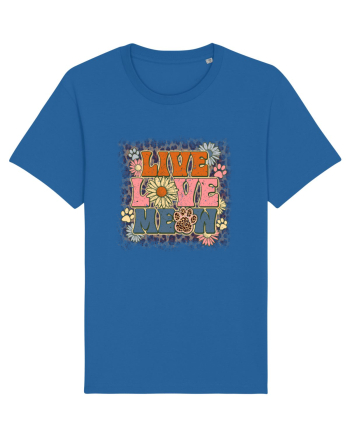 Live Love Meow Royal Blue