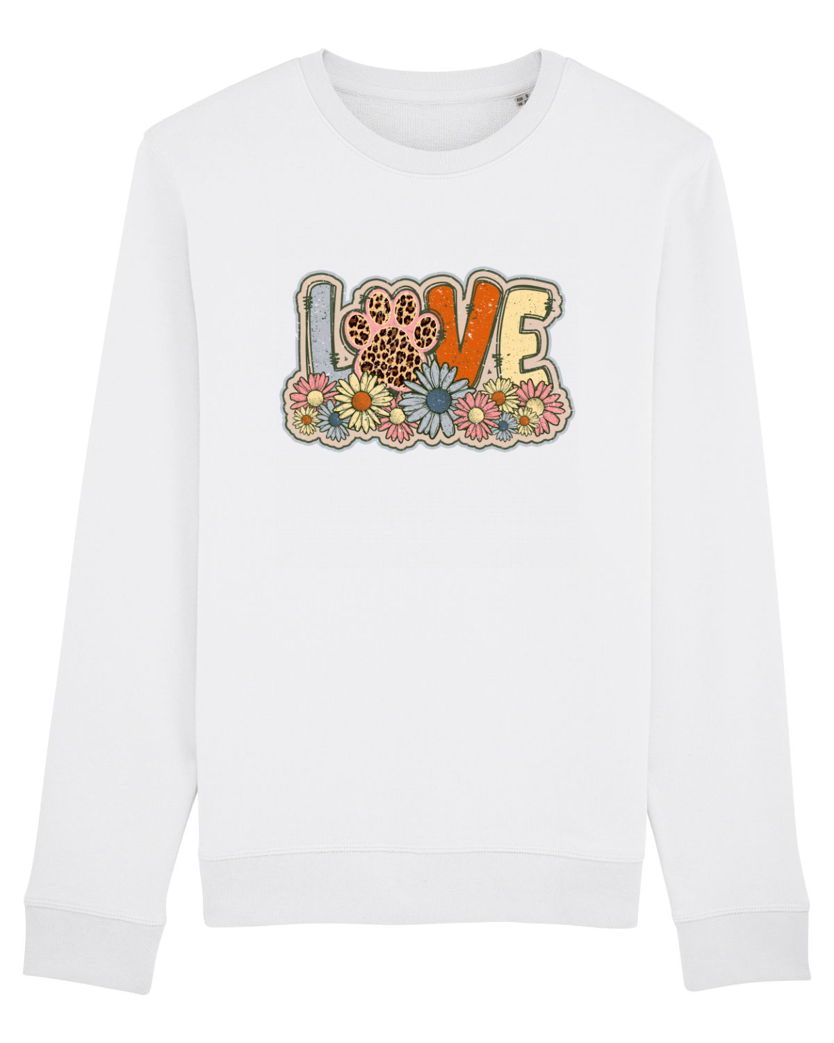 Bluză mânecă lungă Unisex Rise White