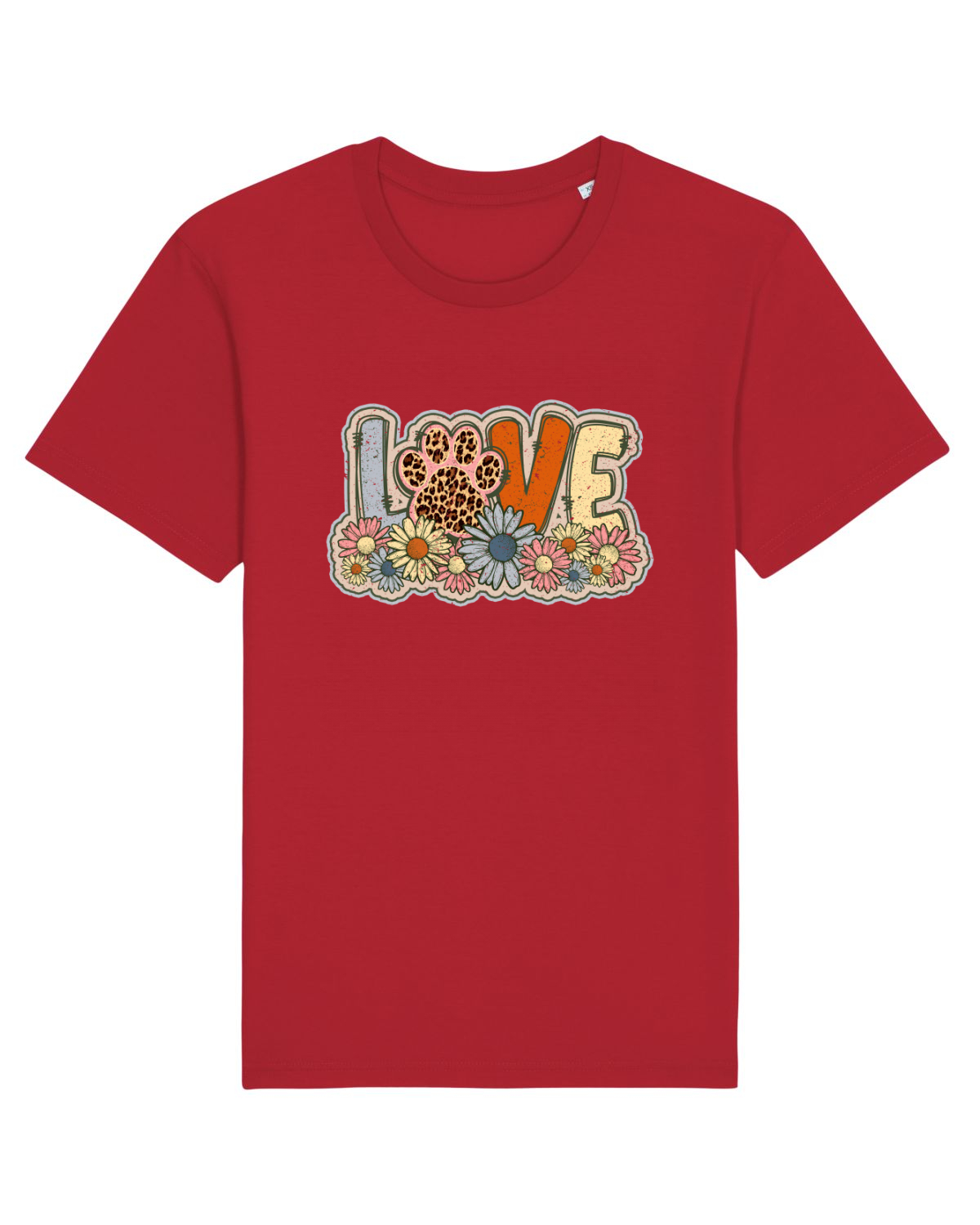 Tricou mânecă scurtă Unisex Rocker Red