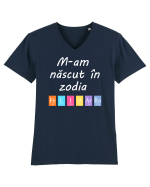 M-am născut în zodia Fecioară Tricou mânecă scurtă guler V Bărbat Presenter