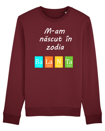 M-am născut în zodia Balanță Burgundy