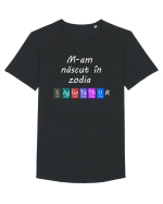 M-am născut în zodia Săgetător Tricou mânecă scurtă guler larg Bărbat Skater