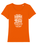 ECONOMICS Tricou mânecă scurtă guler larg fitted Damă Expresser