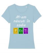 M-am născut în zodia Pești Tricou mânecă scurtă guler larg fitted Damă Expresser