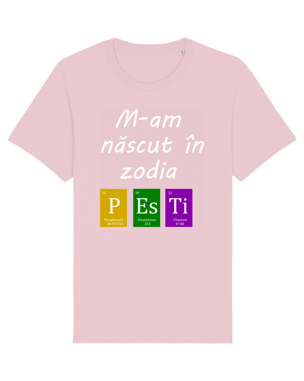 Tricou mânecă scurtă Unisex Rocker Cotton Pink