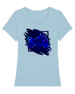 Adventure motorcycles are fun Tricou mânecă scurtă guler larg fitted Damă Expresser