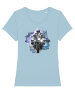 Adventure motorcycles are fun 1 Tricou mânecă scurtă guler larg fitted Damă Expresser