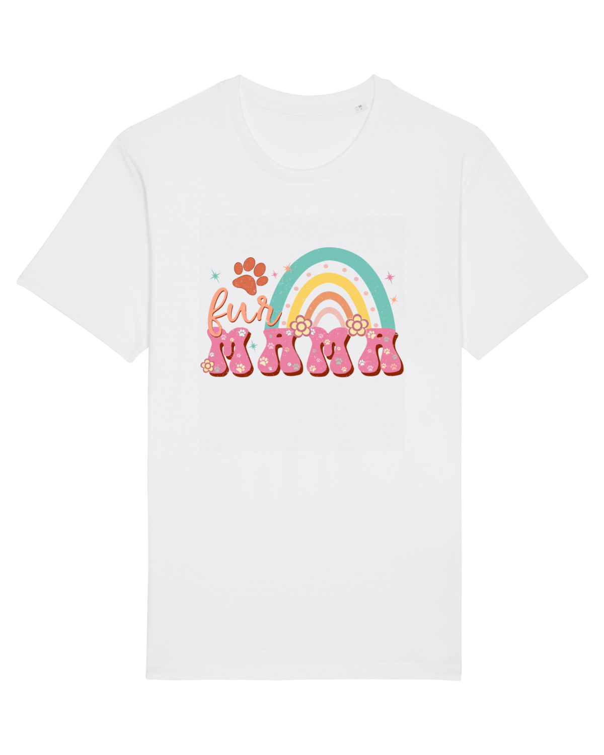 Tricou mânecă scurtă Unisex Rocker White