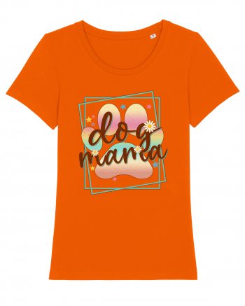 Dog Mama Bright Orange