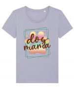 Dog Mama Tricou mânecă scurtă guler larg fitted Damă Expresser