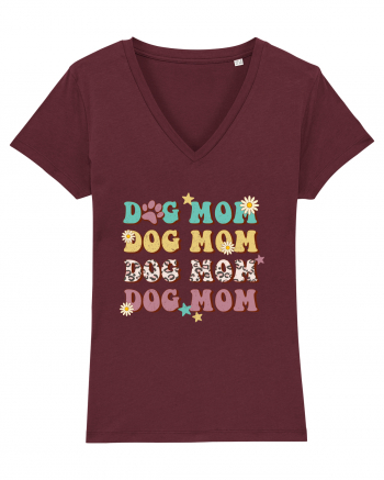 Dog Mom Burgundy