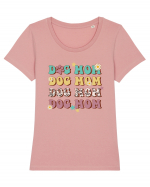 Dog Mom Tricou mânecă scurtă guler larg fitted Damă Expresser