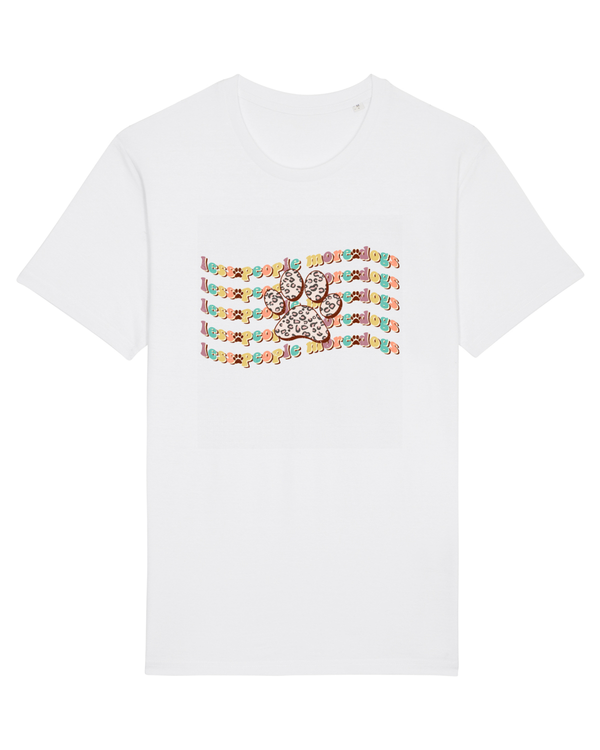 Tricou mânecă scurtă Unisex Rocker White